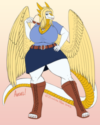 Angelic Vibes - Flat Color Example