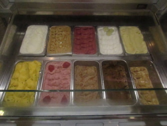 Ice Cream Flavors at the Mayan Palace's Store