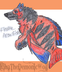 Whimsical Wolves - Fish Wolf - Flame Angelfish