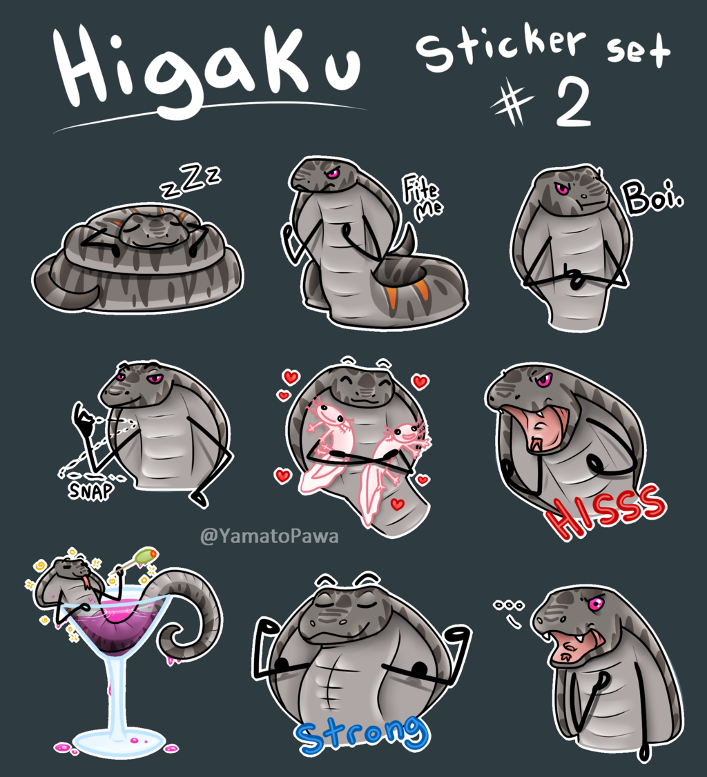 Higaku sticker set #2
