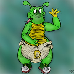 Dudley The Diapered Dragon