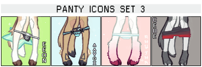 Panty Icons set 3 (Hooves & Boxers)