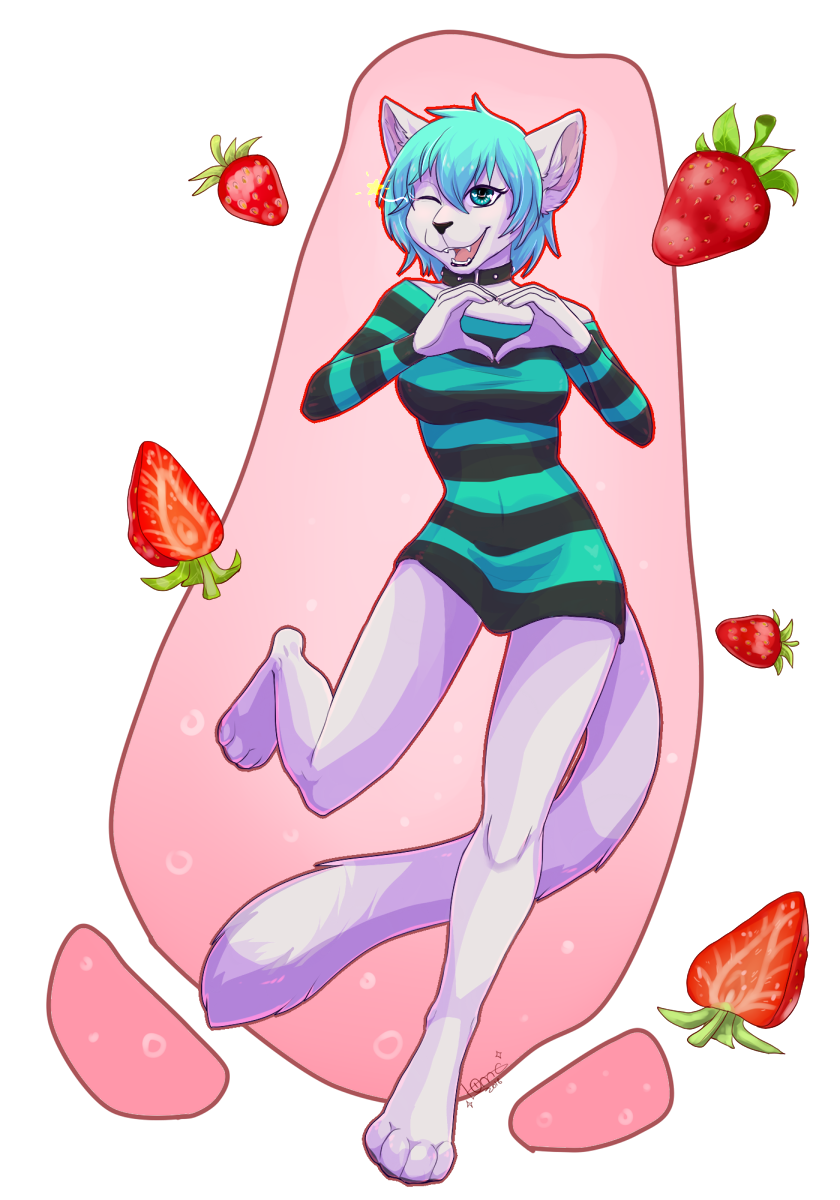 strawberry cat 