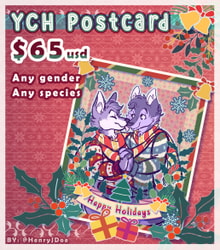 [YCH] Holidays Postcard YCH