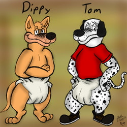 Dippy and Tom From S.D.D.D. [Super Duper Diaper Dawg]