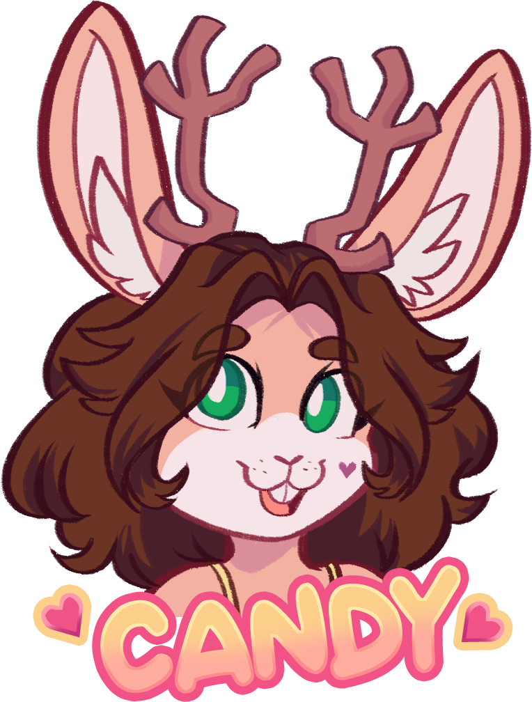 [COMM] Headshot badge for Candy