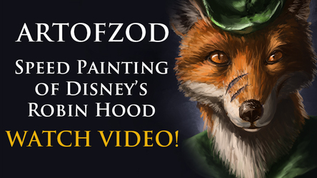 Video Speed Paint of Disney's Robin Hood
