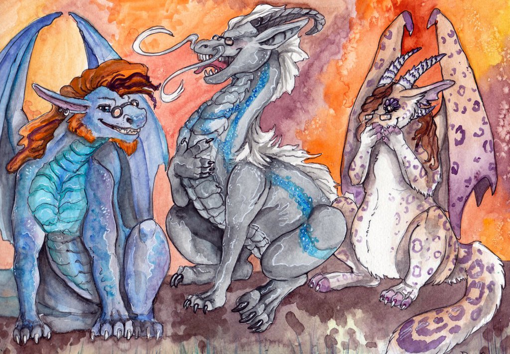 Collab: A Gaggle of Laughing Dragons