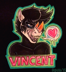 Vincent Bust Badge