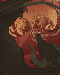 Party V. Black Dragon (commission)