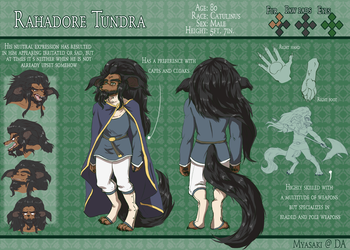 Character Sheet: Rahadore Tundra