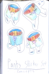 Pants Sticker Set Concepts