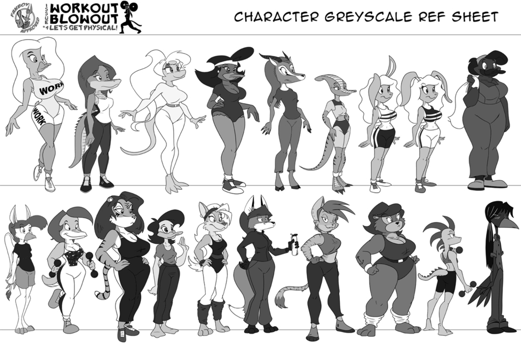 Issue 4 Character Line Up