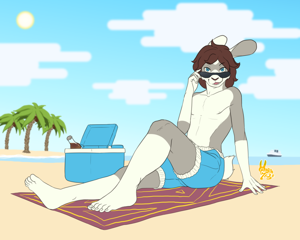 TommyJayRabbit commission - Sun's out Bun's out