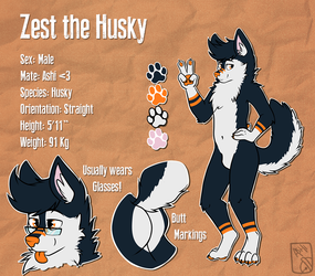 Zest the Husky [Ref Sheet]