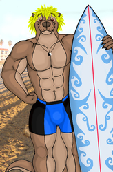 Muscle surfer otter