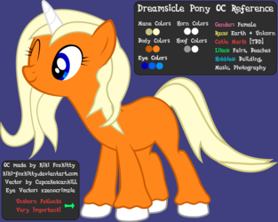 Dreamsicle Reference Sheet