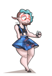 Galaxy Suspender-Skirt
