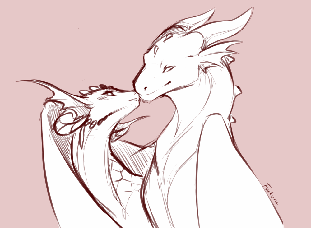 [Sketch] Dragon Kisses