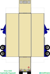 Semi trailer papercraft