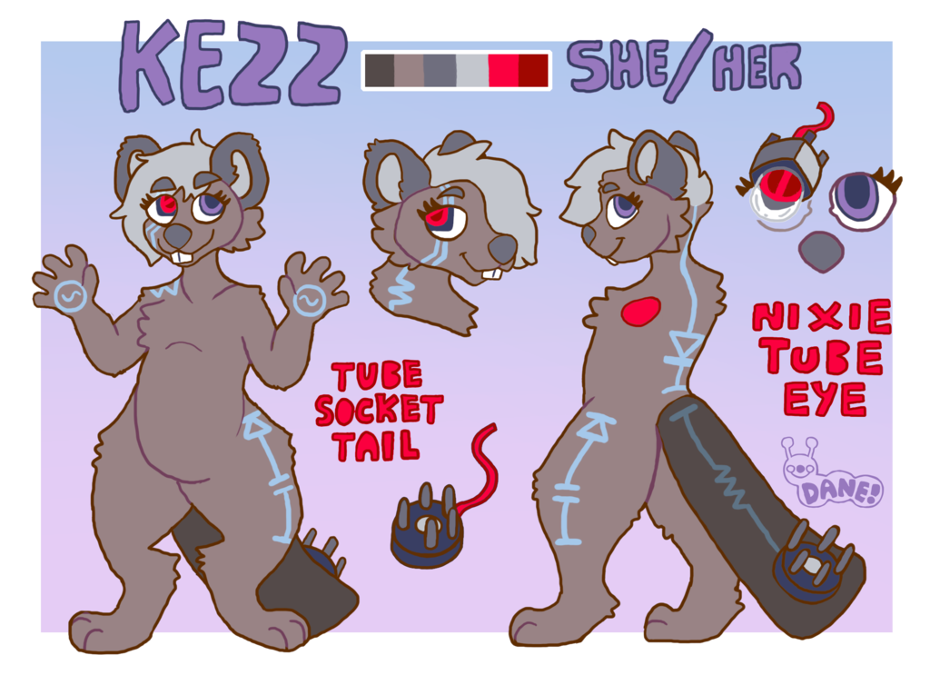 Kezz Beaver Reference Sheet Commission