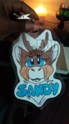 Sandy Badge by EggNogg