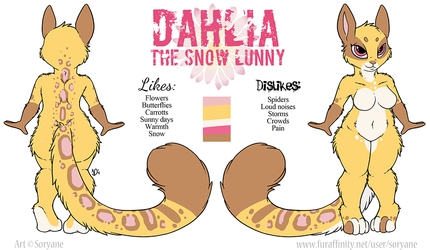 Dahlia - Snow Lunny - Ref sheet