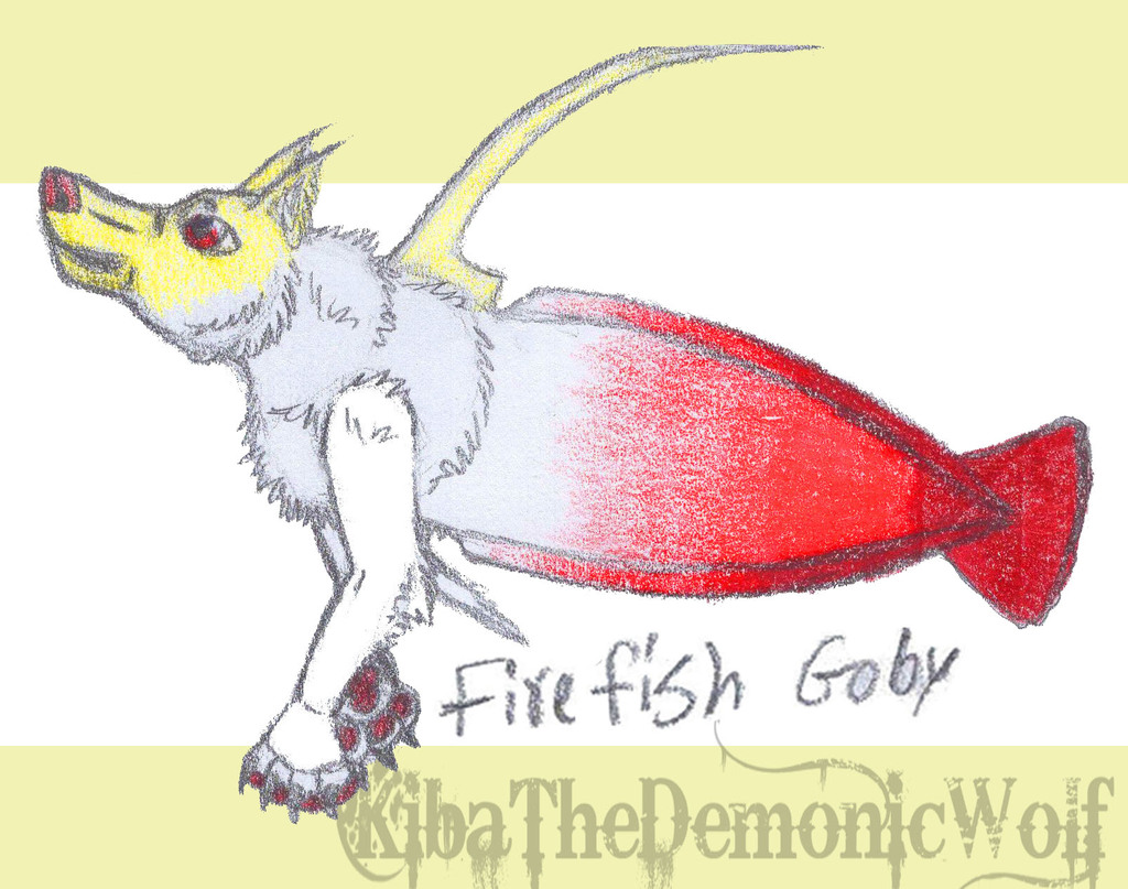 Whimsical Wolves - Fish Wolf - Firefish Goby