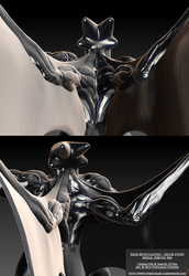 Quick Sculpt - Dragon Back Muscles w/ Wings