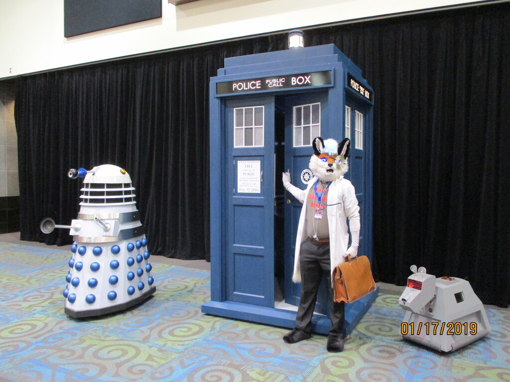 G-Anime2020, me in Doctor Who display