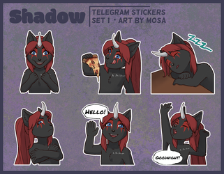 [COMM] Telegram Stickers - Shadow