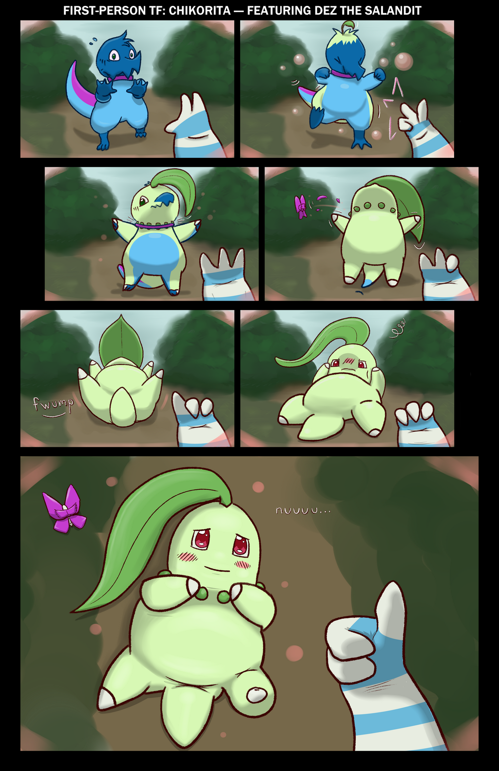 First-Person Perspective Transformation: Chikorita