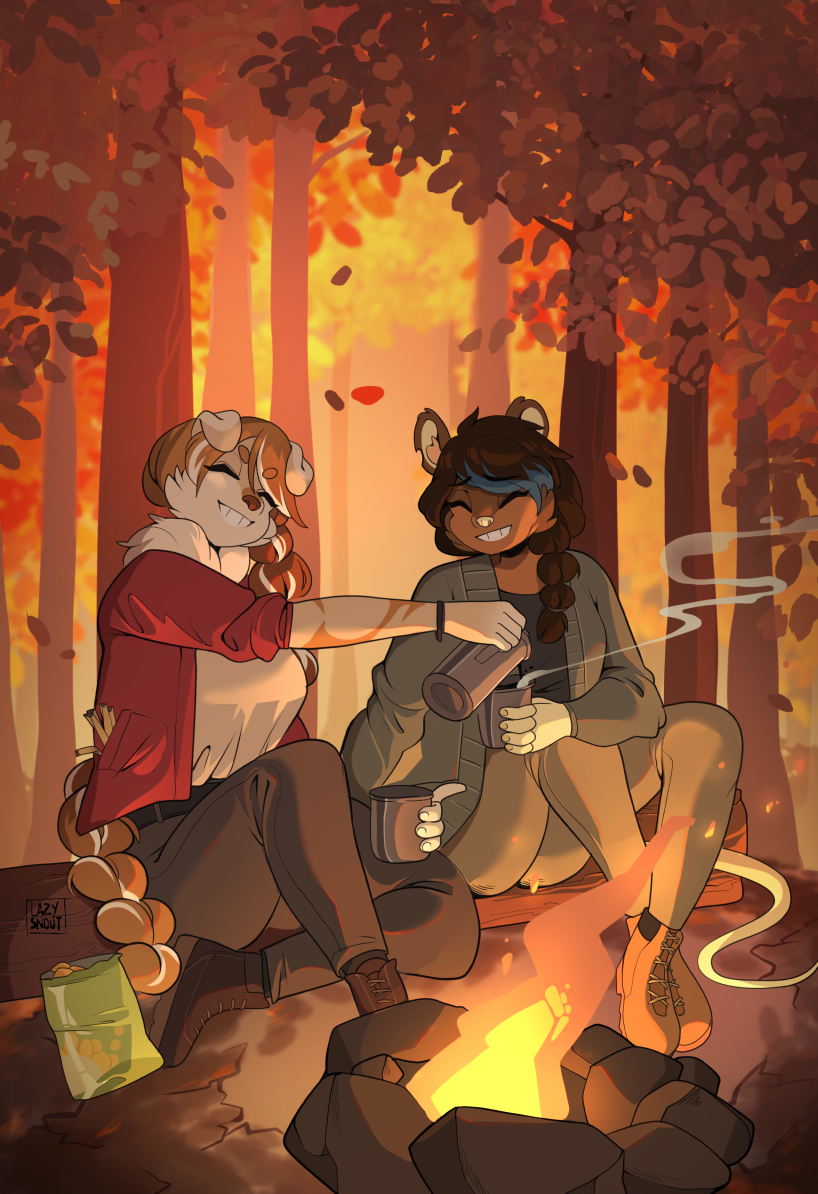 Most recent image: Commission - Sharing warmth
