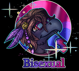 (Com) Jokiu Bisexual Pride Badge