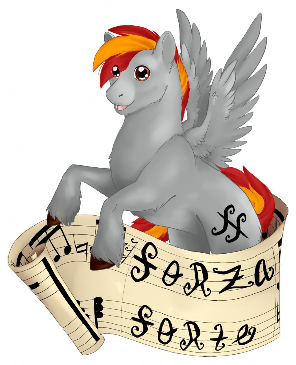Forza (pony badge) (by Rayventail)