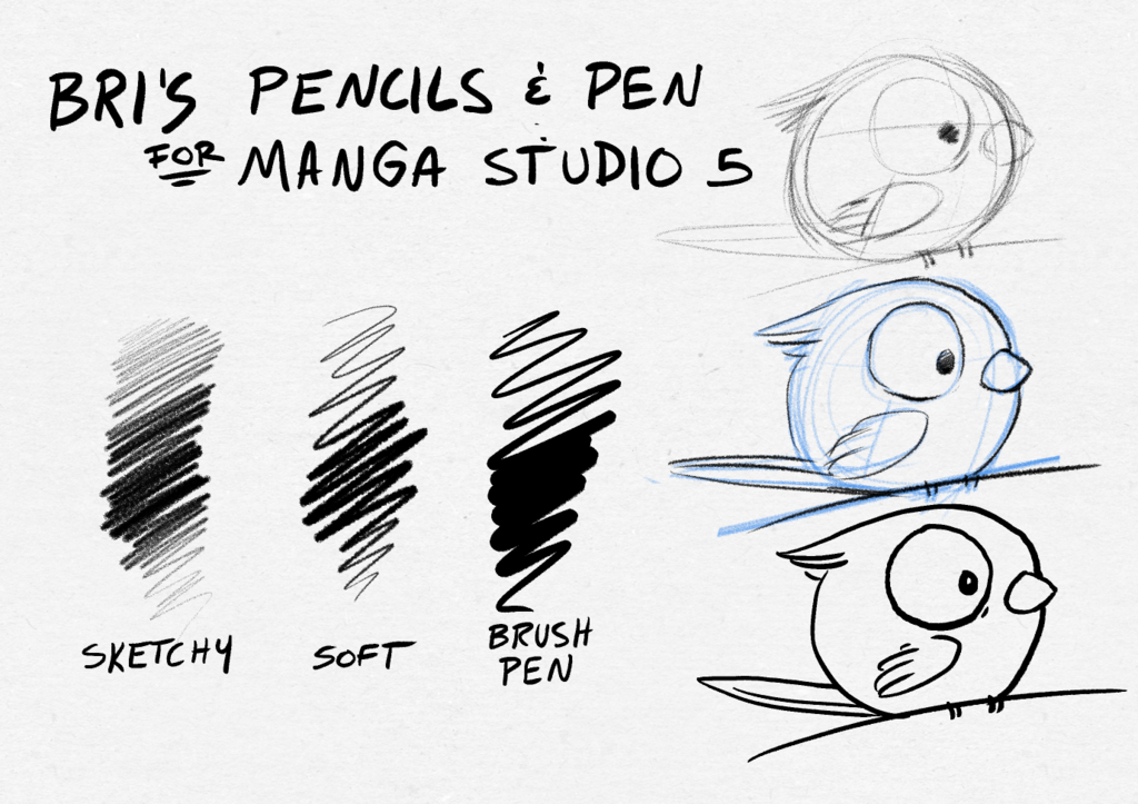 Pen/Pencils - Manga Studio 5 / Clip Studio Paint
