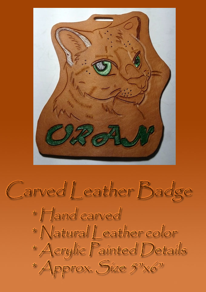 Custom Leather Badge