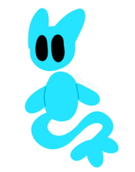 Little blue ghost kitty
