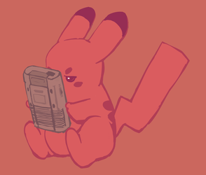 Handheld gaming pikachu