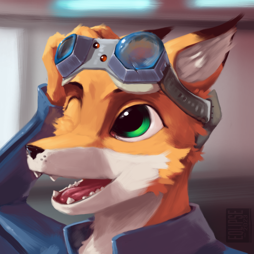 Most recent image: [commission] A foxy engineer!