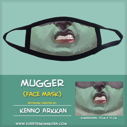 Mugger Face Mask by Kenno Arkkan