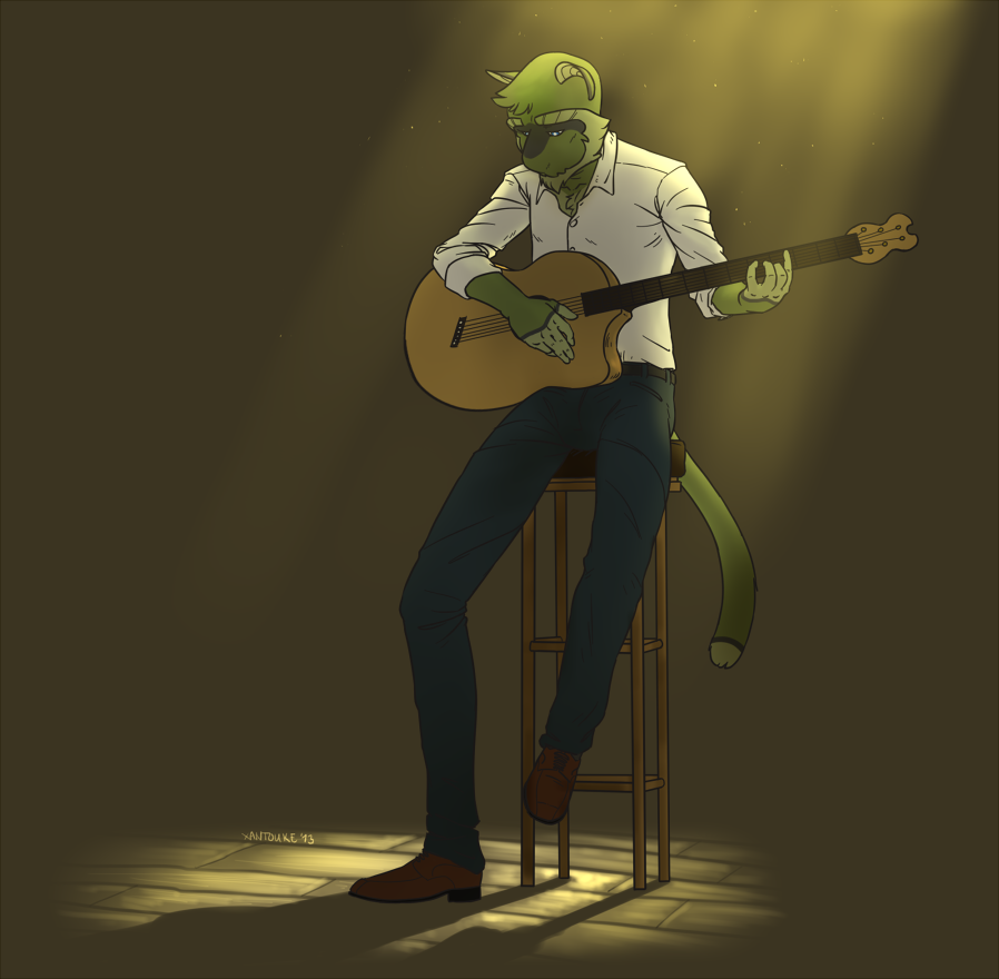 Featured image: Strumming To Himself