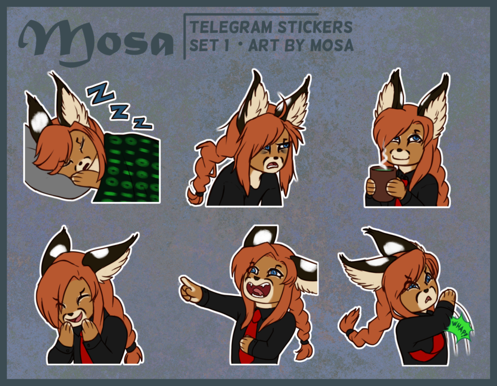 Mosa - Telegram Stickers set 1