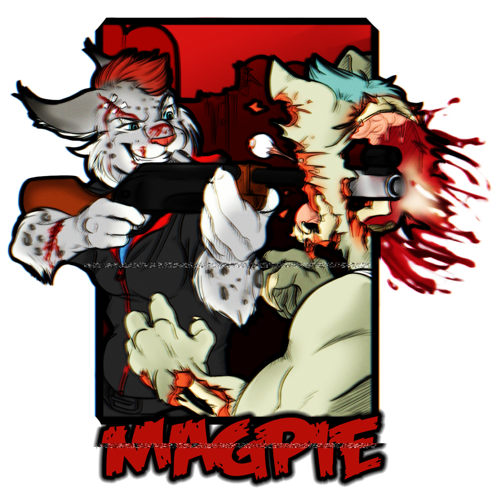 FurFright Badge: magpie