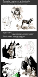 ink commissions informations