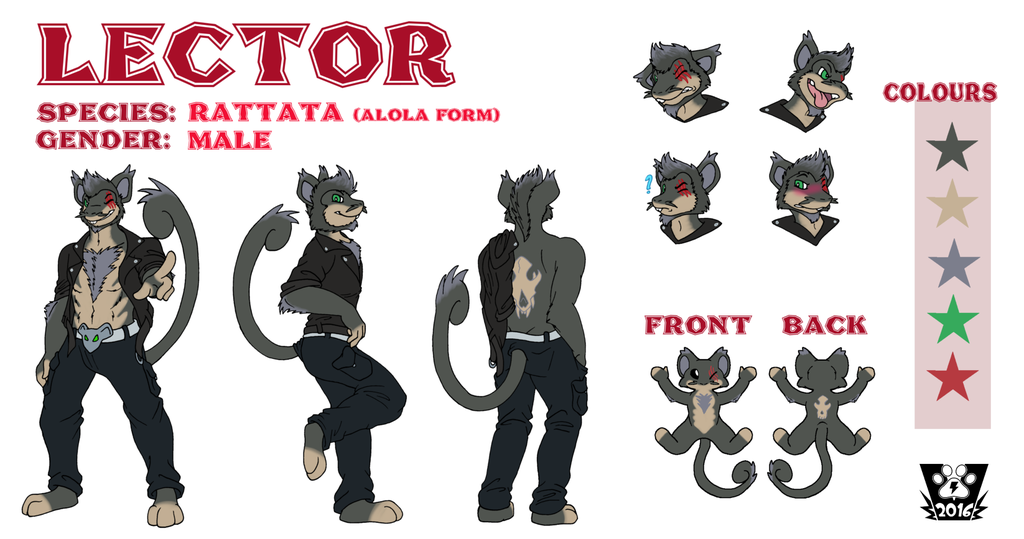 Featured image: Lector Rattata Reference Sheet