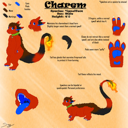 Charem the Igwulfeon: Ref Sheet (Clean) -by Sirfy