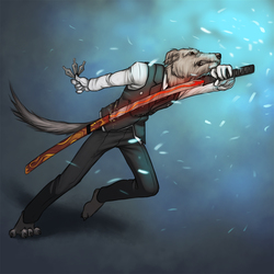 Battle Butler Wolfhound