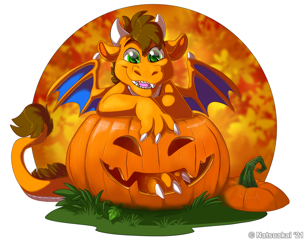 Huk Dragon Halloween drawn by Natsuakai
