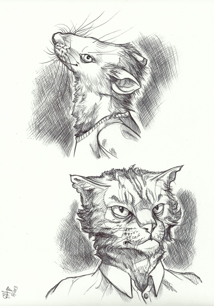 Afflicted portraits 2/4 by Sparkyopteryx
